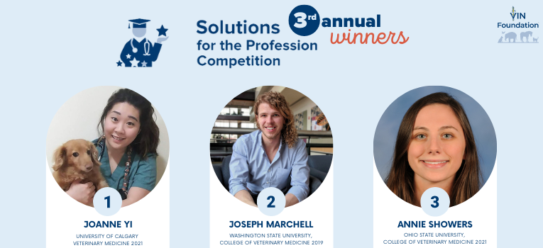 VIN Foundation | Supporting veterinarians to cultivate a healthy animal community | Solutions for the Profession Competition | veterinary essay competition | 3rd Annual Essay Competition 2019 winners