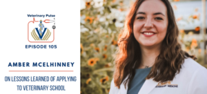 VIN Foundation | Supporting veterinarians to cultivate a healthy animal community | Blog | Veterinary Pulse Podcast | Lessons learned of applying to veterinary school with Amber McElhinney