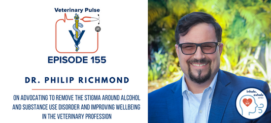 VIN Foundation | Supporting veterinarians to cultivate a healthy animal community | prevet resources veterinary student resources veterinarian resources | Nonprofit free veterinary resources | Blog | Veterinary Pulse Podcast Episode 155 | Dr. Philip Richmond on advocating to remove the stigma around alcohol and substance use disorder and improve wellbeing in the veterinary profession