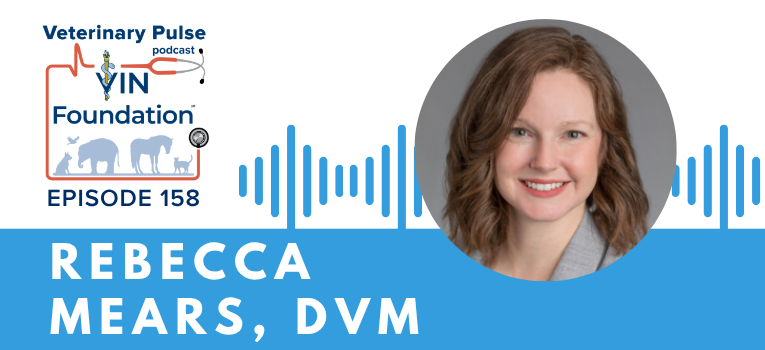 VIN Foundation | Supporting veterinarians to cultivate a healthy animal community | prevet resources veterinary student resources veterinarian resources | Nonprofit free veterinary resources | Blog | Veterinary Pulse Podcast Episode 158 | Dr. Rebecca Mears on her love for horses, and the vital role resources have played in her veterinary career