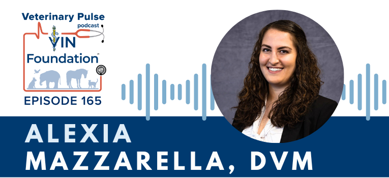 VIN Foundation | Supporting veterinarians to cultivate a healthy animal community | prevet resources veterinary student resources veterinarian resources | Nonprofit free veterinary resources | Blog | Veterinary Pulse Podcast Episode 165 | Dr. Alexia Mazzarella shares her experience with NAVLE and the positives of a non-typical path