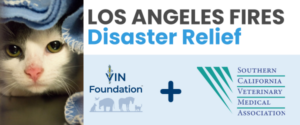 VIN Foundation Disaster Relief Southern California Veterinary Medical Association veterinary disaster relief animal disaster relief emergency veterinary disaster relief Los Angeles Fires disaster relief Los Angeles fires veterinary disaster relief support