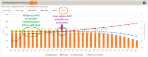VIN Foundation Student Loan Repayment Simulator, Monthly Repayment Summary for 2026 DVM using RAP